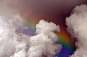 Photograph - rainbow in the clouds fine art print.