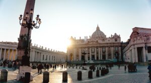 St peter's square in rome, italy.