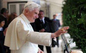 Pope john paul ii gives a speech at the vatican.