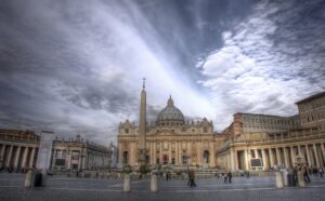 St peter's square in rome, italy.