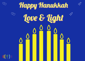 Happy hanukkah love and light.