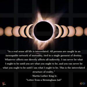 An image of an eclipse with a quote on it.