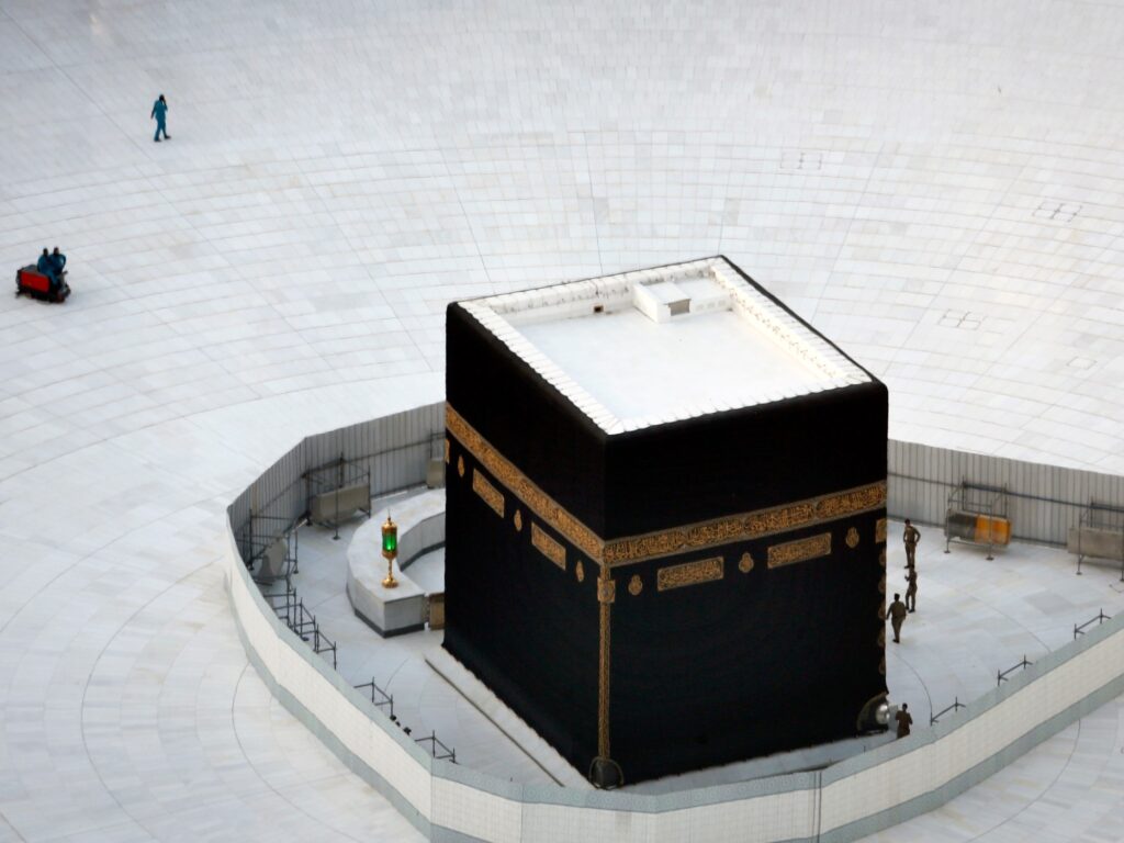 The kaaba in mecca, saudi arabia.