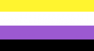 The flag of the lgbt community.