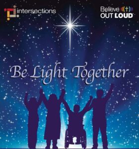 Be light together poster with people image